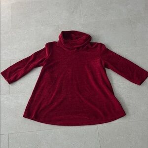 Passport Red Cowl Neck Tunic